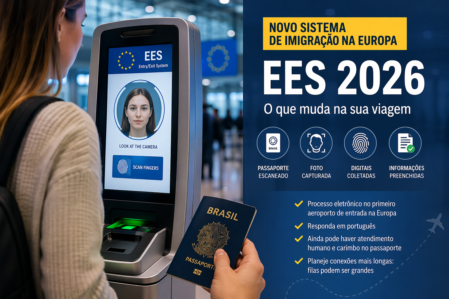 EES Europa 2026: como funciona a nova imigração e o que muda na sua viagem